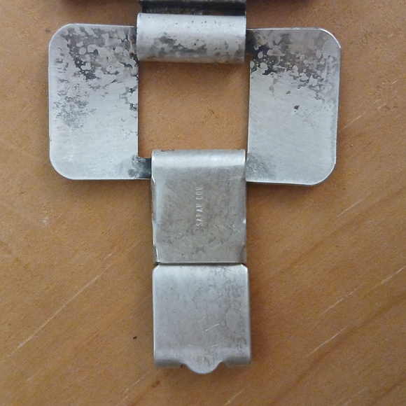 Sarah Coventry Silver Geometric Link Bracelet Floral Engraved Design - Picture 5 of 5